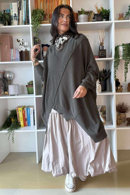 Paloma Pouf Layering Dress Stone